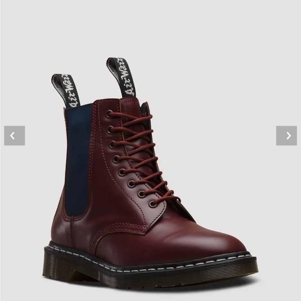 Dr. Martens MIE 1460 NBHD OXBLOOD VINTAGE SMOOTH LEATHER 9M/10W MADE IN ENGLAND - Picture 3 of 12